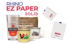 SABLON CUSTOM MERCHANDISE WITH RHINO EZ PAPER SOLID