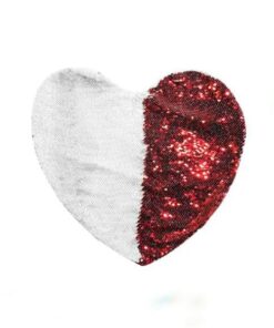 Pillow Cover Red Polyester 43 x 35cm (Heart)