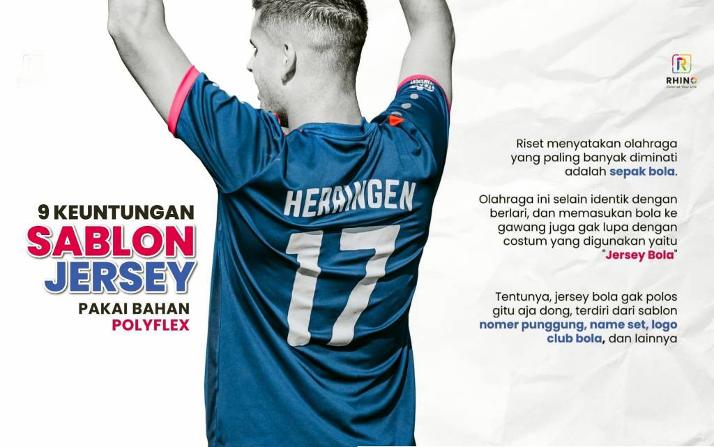 Keuntungan Sablon Jersey Menggunakan Polyflex
