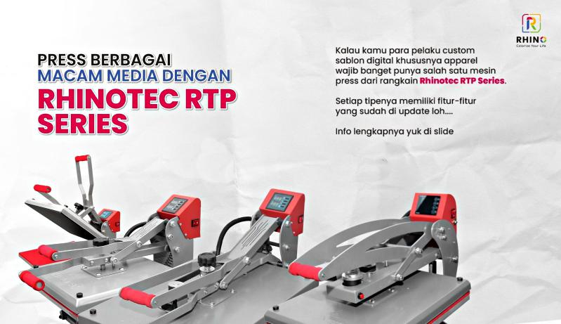 New!!!! Mesin Press RTP Series Terbaru, Solusi Usaha Sablon Digitalmu