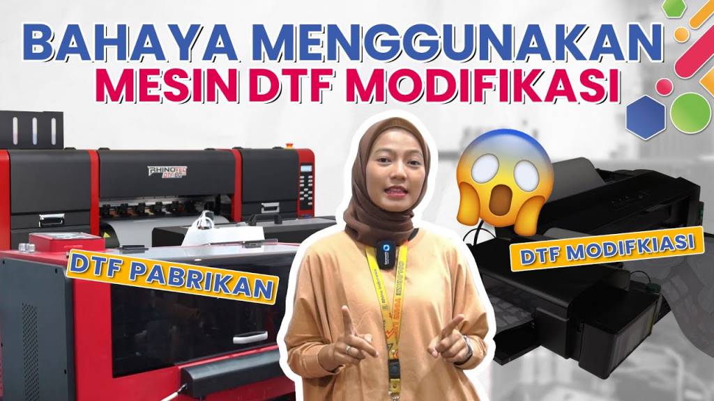 Perbedaan Mesin Sablon DTF Pabrikan dan Rakitan