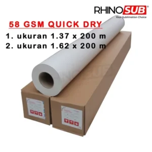 Kertas Sublim Roll Premium 58 GSM Quick Dry