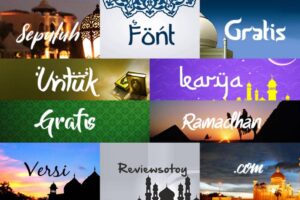 12 Font Ramadhan Khusus Desain Bertemakan Lebaran