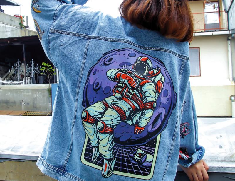 Sablon dtf di jaket | Investasi Mesin DTF