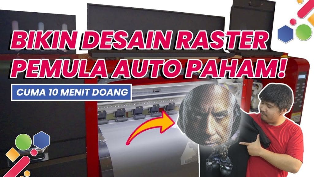 Cara Membuat Desain Raster Untuk Sablon DTF