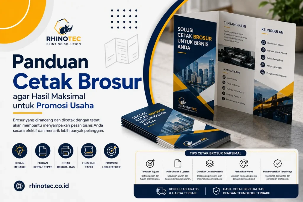 Panduan Cetak Brosur agar Hasil Maksimal untuk Promosi Usaha